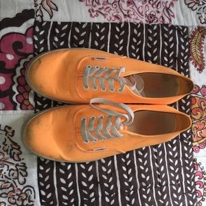 Neon orange vans