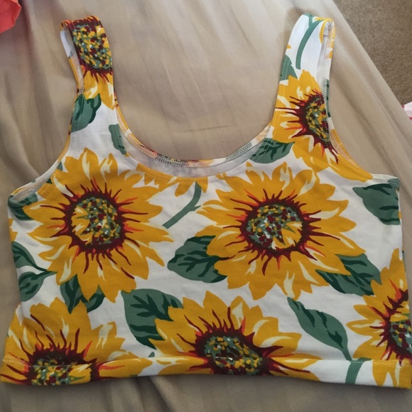 American Apparel Tops - Sunflower crop top