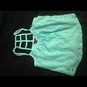 small rue 21 fashion lace latter back tank