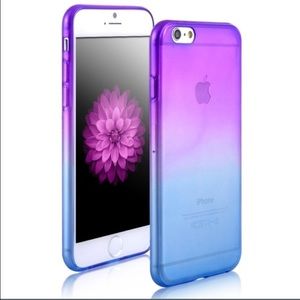New iPhone 6/6s silicone purple to blue ombré case