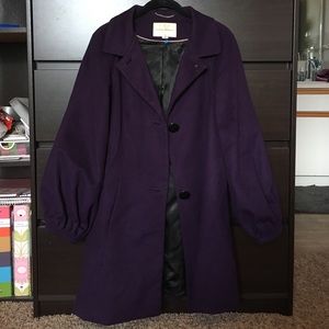 Purple trench coat!