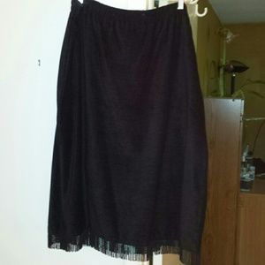Indigo Moon brand black skirt. Sold on QVC.