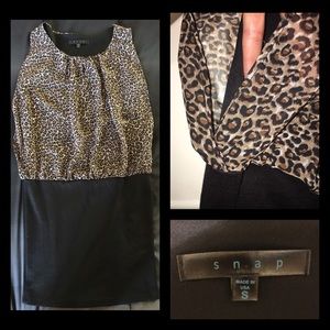 bodycon dress with loose top