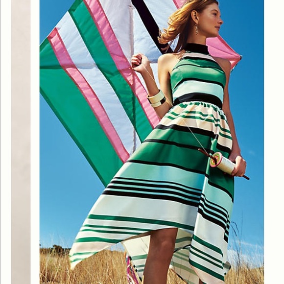 Anthropologie candymint halter dress size 4