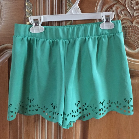 Papaya Mint Green Shorts