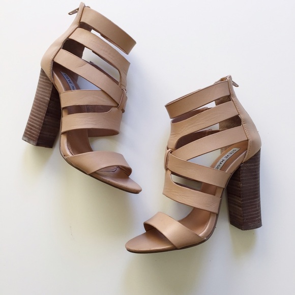 Steve Madden Shoes - Steve Madden nude strappy high heels