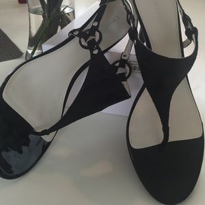 Calvin Klein Macie Lizard Print stiletto sandals