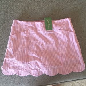 NWT Lilly Pulitzer Lucky Seersucker Skort