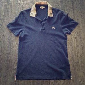 Burberry blue polo