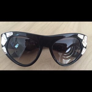 Prada cateye rhinestone sunglasses