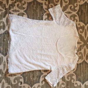 White lace t shirt