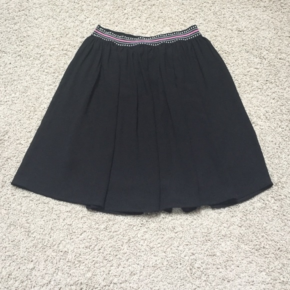 Black high waisted skirt
