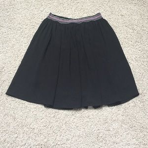 Black high waisted skirt