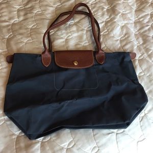 Longchamp small Le Pliage Tote- "new navy"
