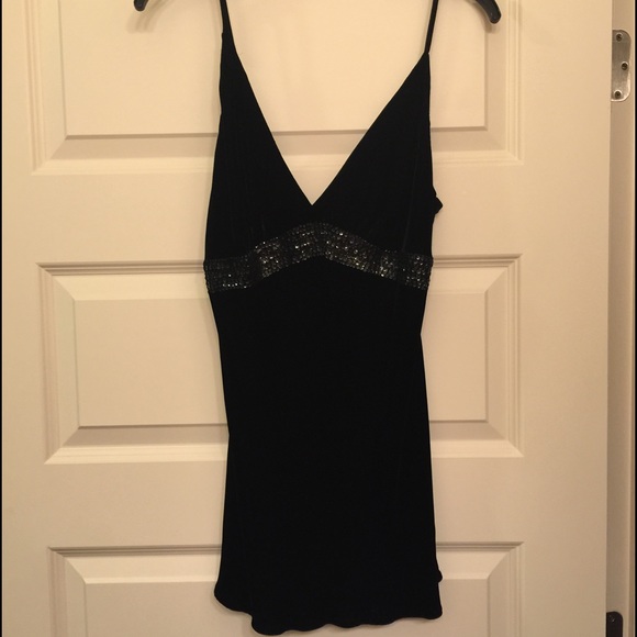 Express Brand Black Skinny Strap Shirt