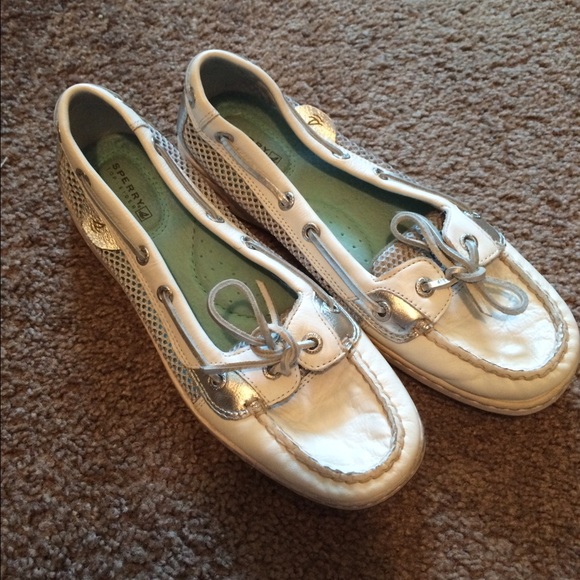 White Sperry Top Siders