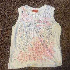 Bdg white scribble tank