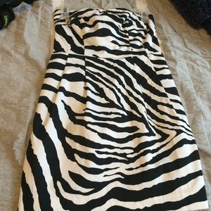 zebra print dress from express