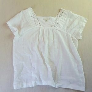 White Linen Tunic Top