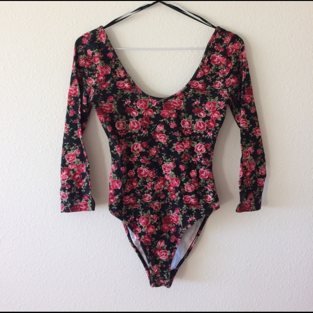 F21 floral onesie.