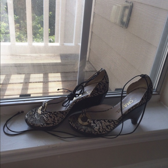 Chanel Sandal w/Leather Ties - Picture 3 of 4