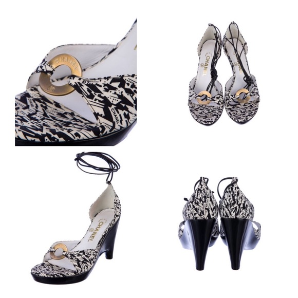 Chanel Sandal w/Leather Ties - Picture 4 of 4