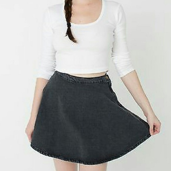 NWOT American Apparel Natural Denim Skirt