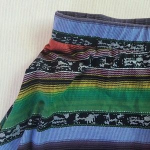 Elastic Band Print Skirt