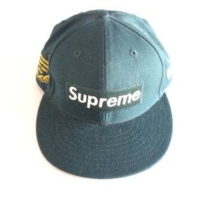 Supreme green hat