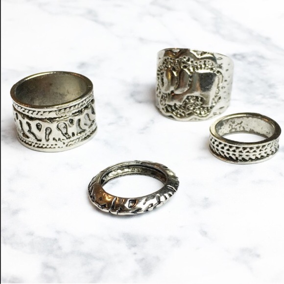 Last ones🎉 Boho elephant ring set - Picture 3 of 3