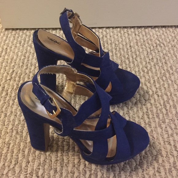 Blue high heels from mossimo
