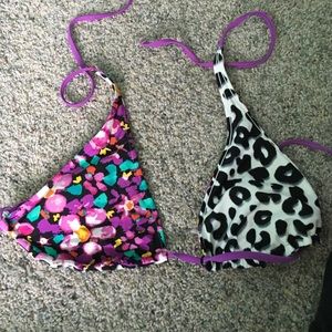 REVERSIBLE bathing suit top