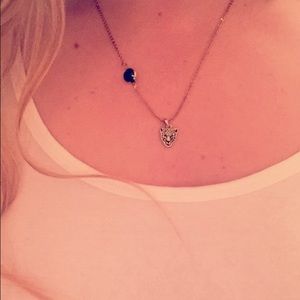 🐆gold & black adjustable cheetah necklace🐆