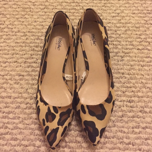 Cheetah print kitten heels