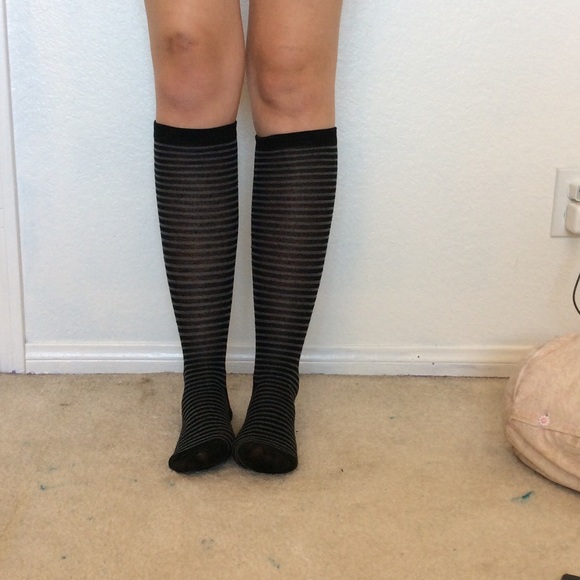 Striped Knee Socks