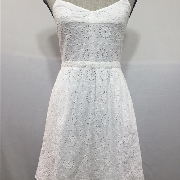 Madewell cami dress in eyelet sunflower size 4