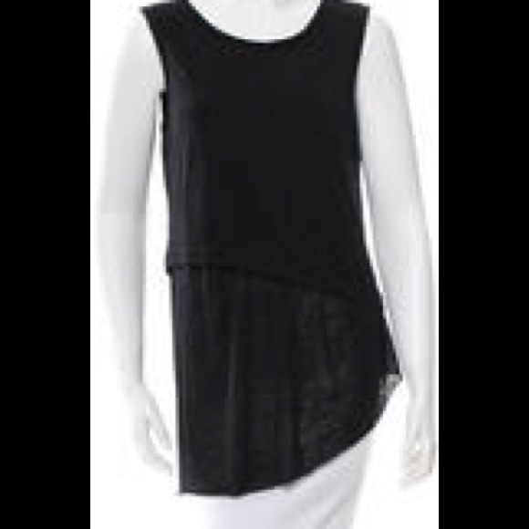 rag & bone asymmetrical black tank ON SALE!