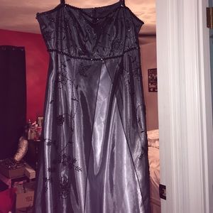 Betsy and Adam floor length prom dress