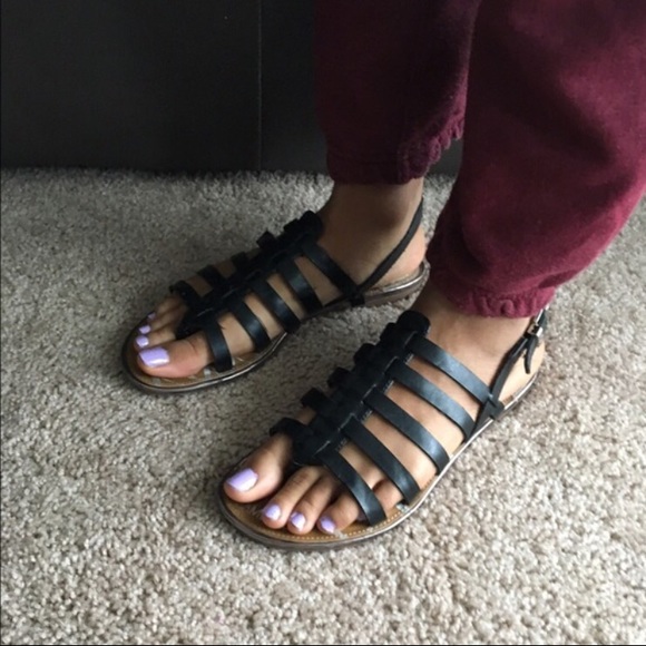 Black cute sandals