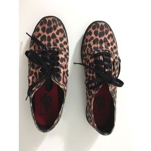 Vans - authentic leopard sneakers