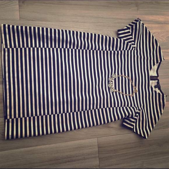J. Crew striped shirt dress
