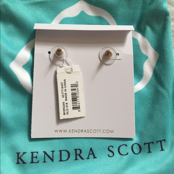 SOLD Kendra Scott Morgan Studs in Black Iridescent - Picture 3 of 4