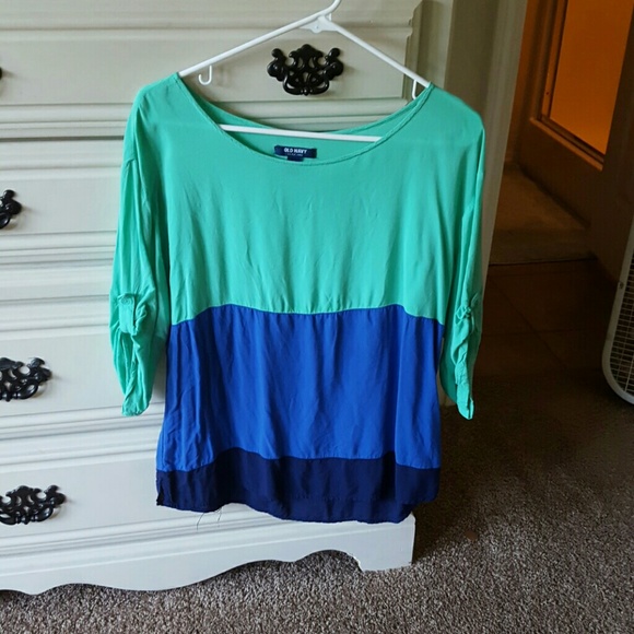 COLOR BLOCKED summer top