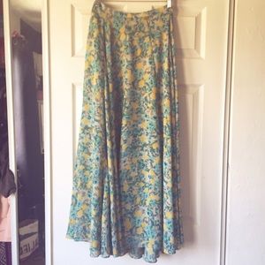 Floral skirt.