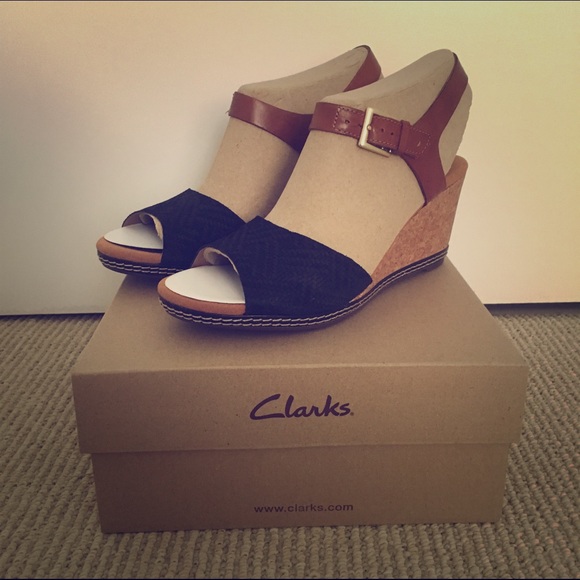 Clarks wedge sandals