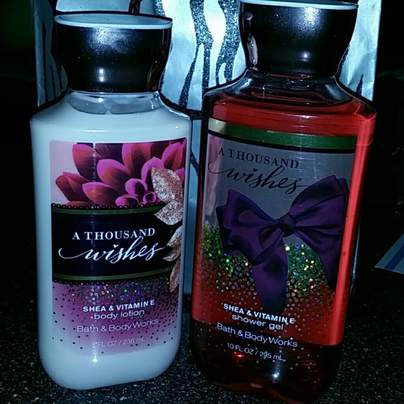 Bath and Body Works. ..Shower gel and Body lotion.