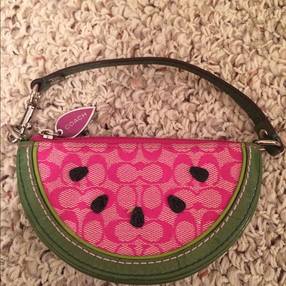 Coach watermelon change purse