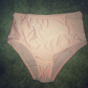 High waisted swim bottoms