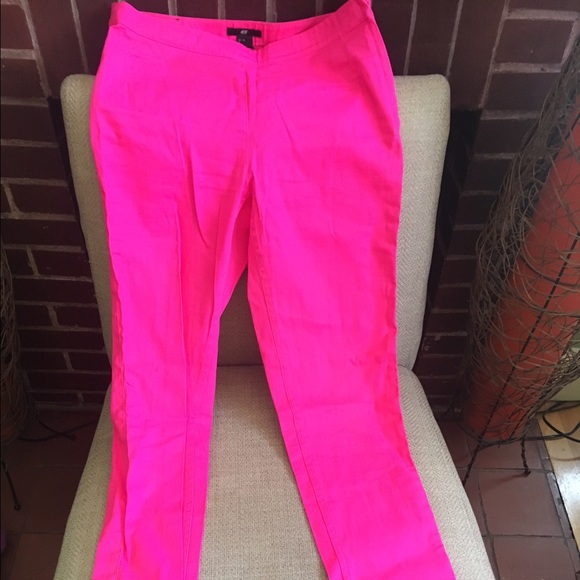 Hot pink pants