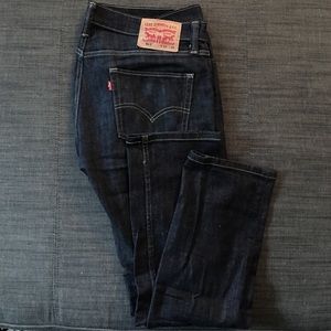 Mens Levi 511 Jeans Dark Wash Denim 33x30